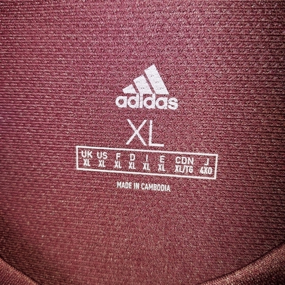 Adidas NXT Basketball Jersey XL Maroon and white prime green recyclematerial NWT - Picture 3 of 13